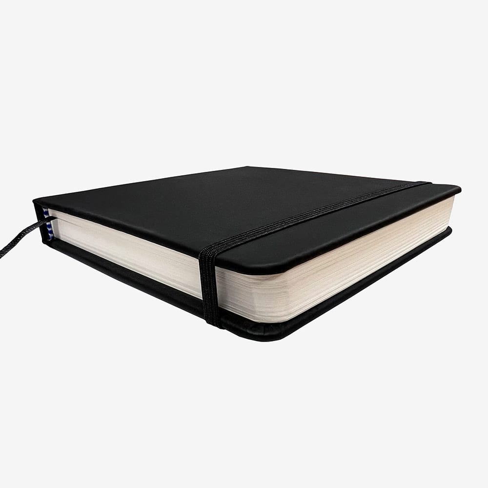 Zieler : Sketchbook Journal : 140gsm : 140x140mm : 80 Sheets : Square : Black
