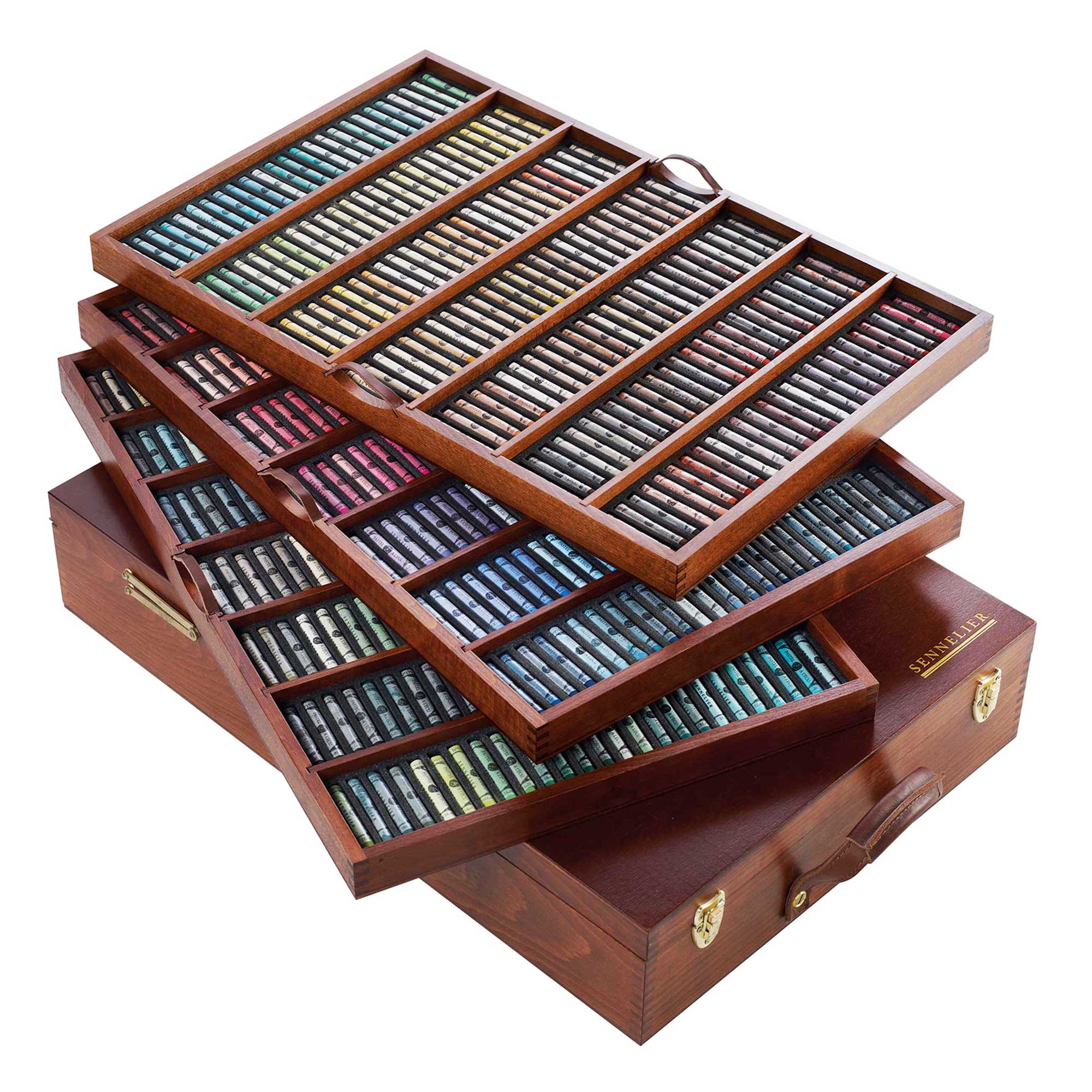 Sennelier Extra Soft Pastels Wooden Case - King Set of 525 Pastels