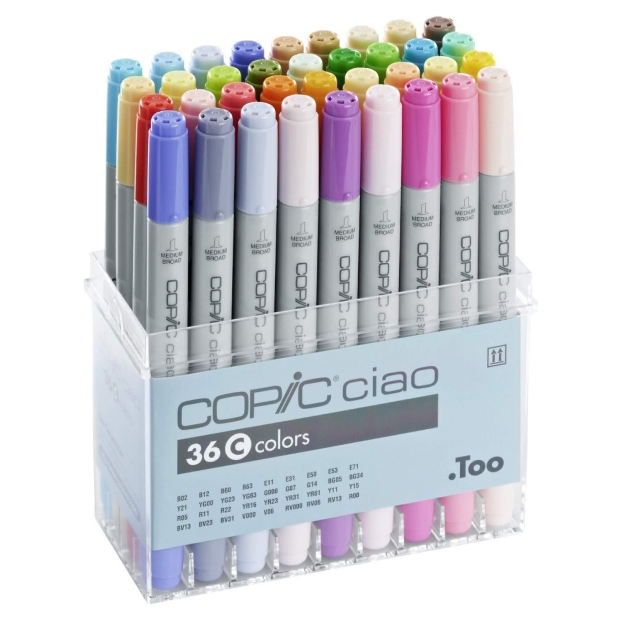COPIC Ciao Marker Set of 36 Colours Set C
