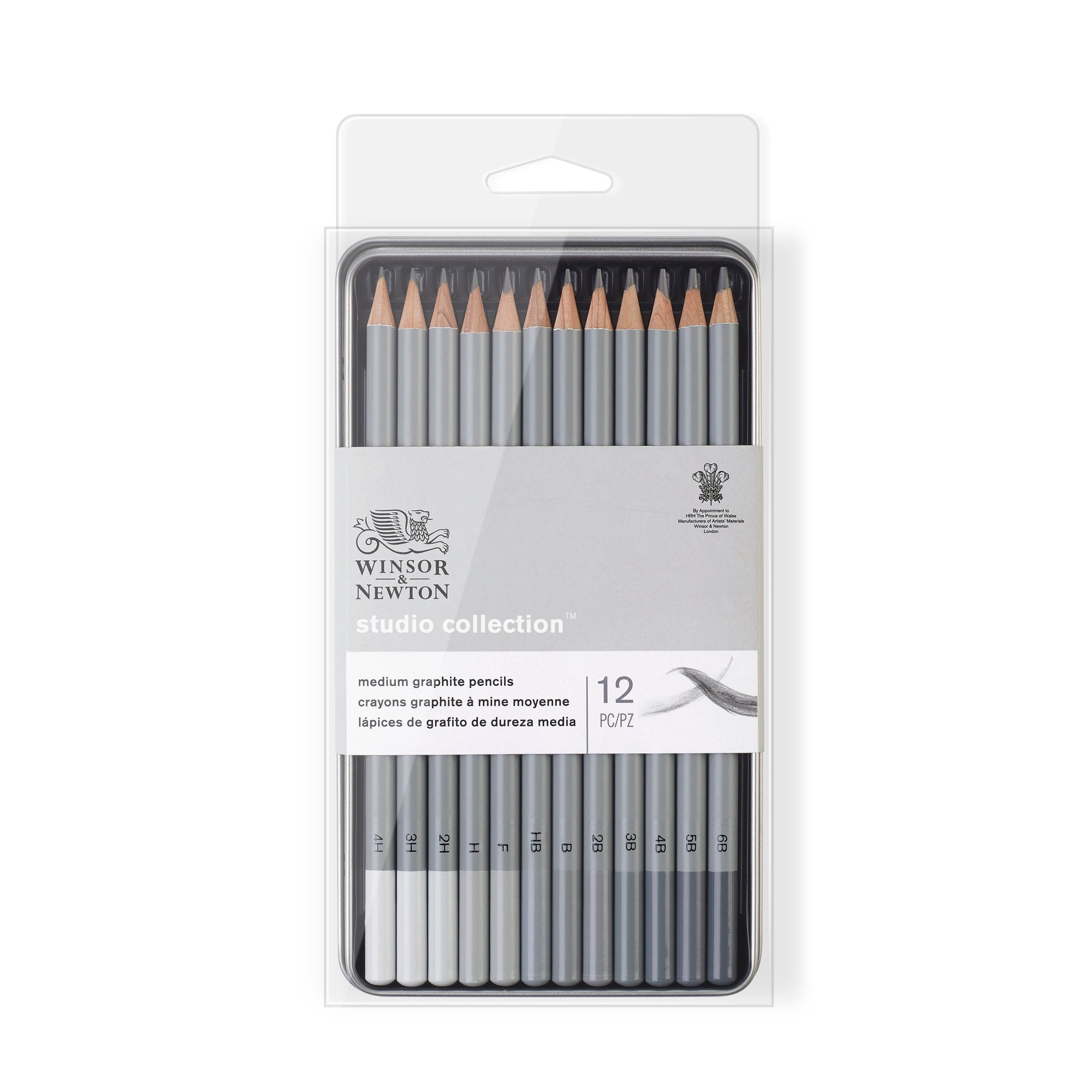 Winsor & Newton Studio Collection Medium Graphite Pencil x12