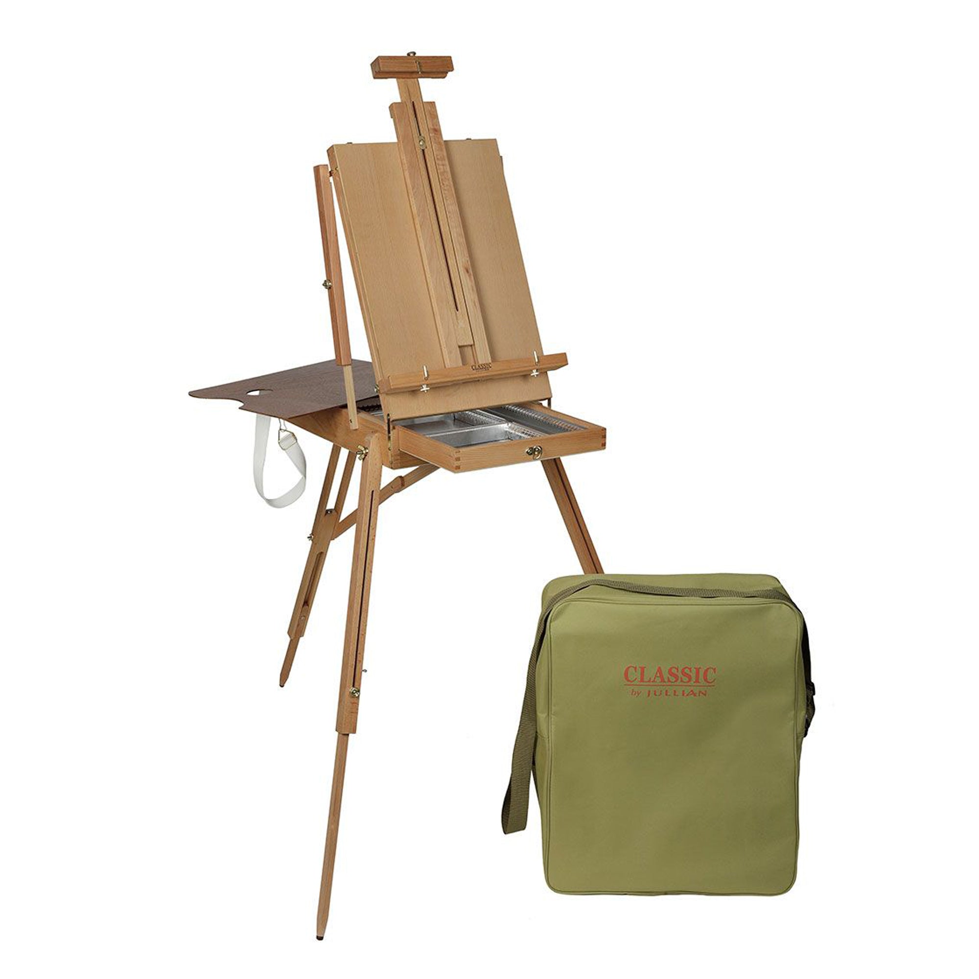 Jullian Classic Full Size Sketch Box Easel with Carrying Bag