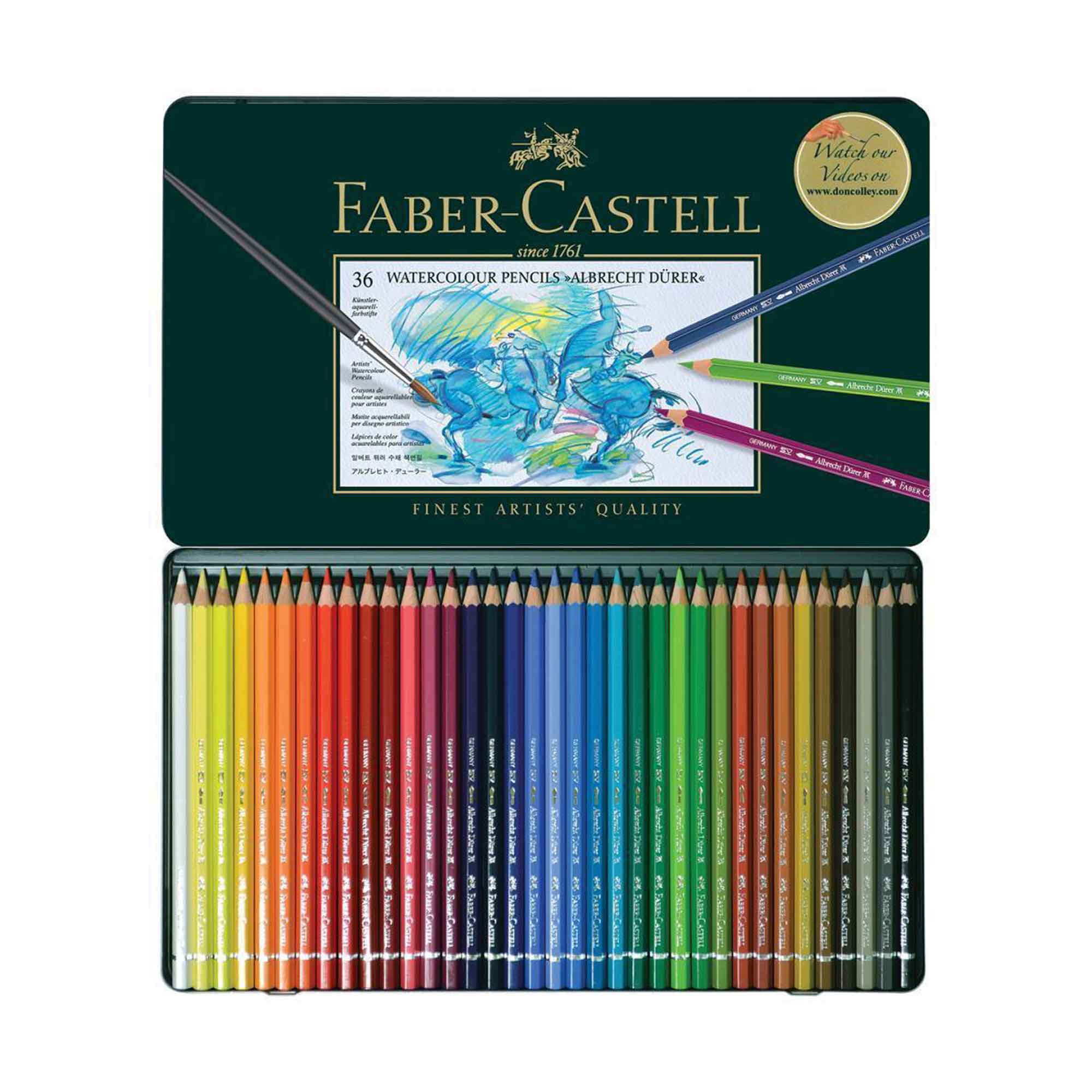 Faber-Castell Albrecht Durer Watercolour Pencil Sets - Set of 36