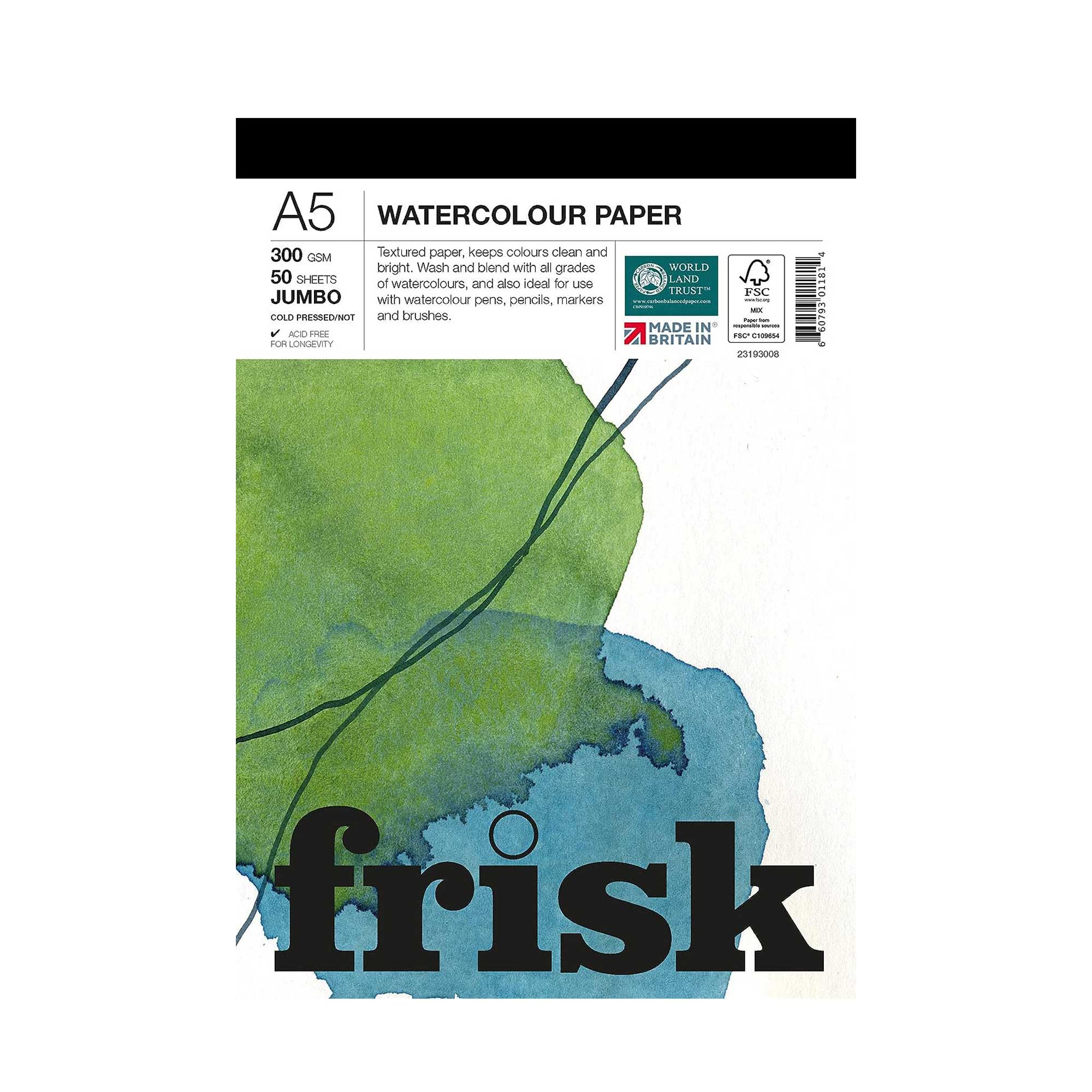 Frisk Watercolour JUMBO Pad Cold Pressed/ NOT -A5