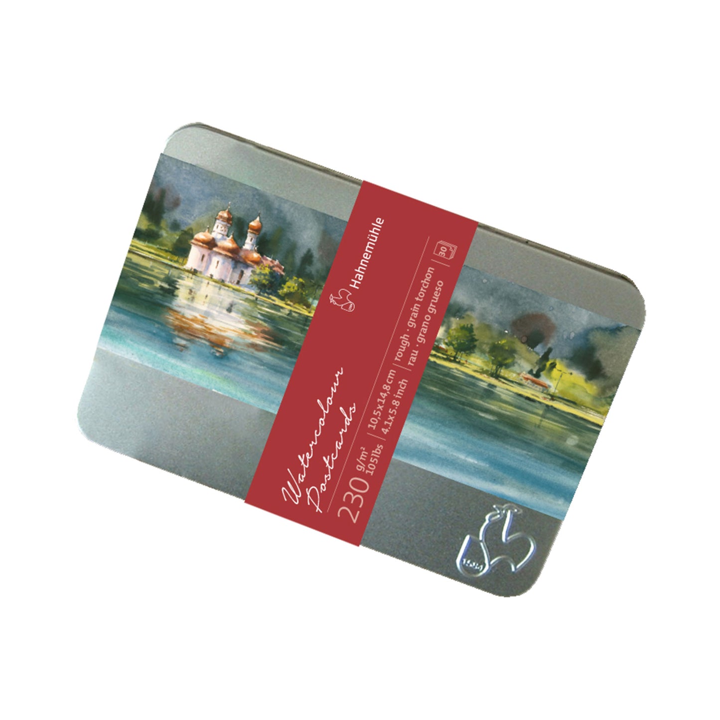 Hahnemuhle Watercolour Postcard Metal Tins - Rough
