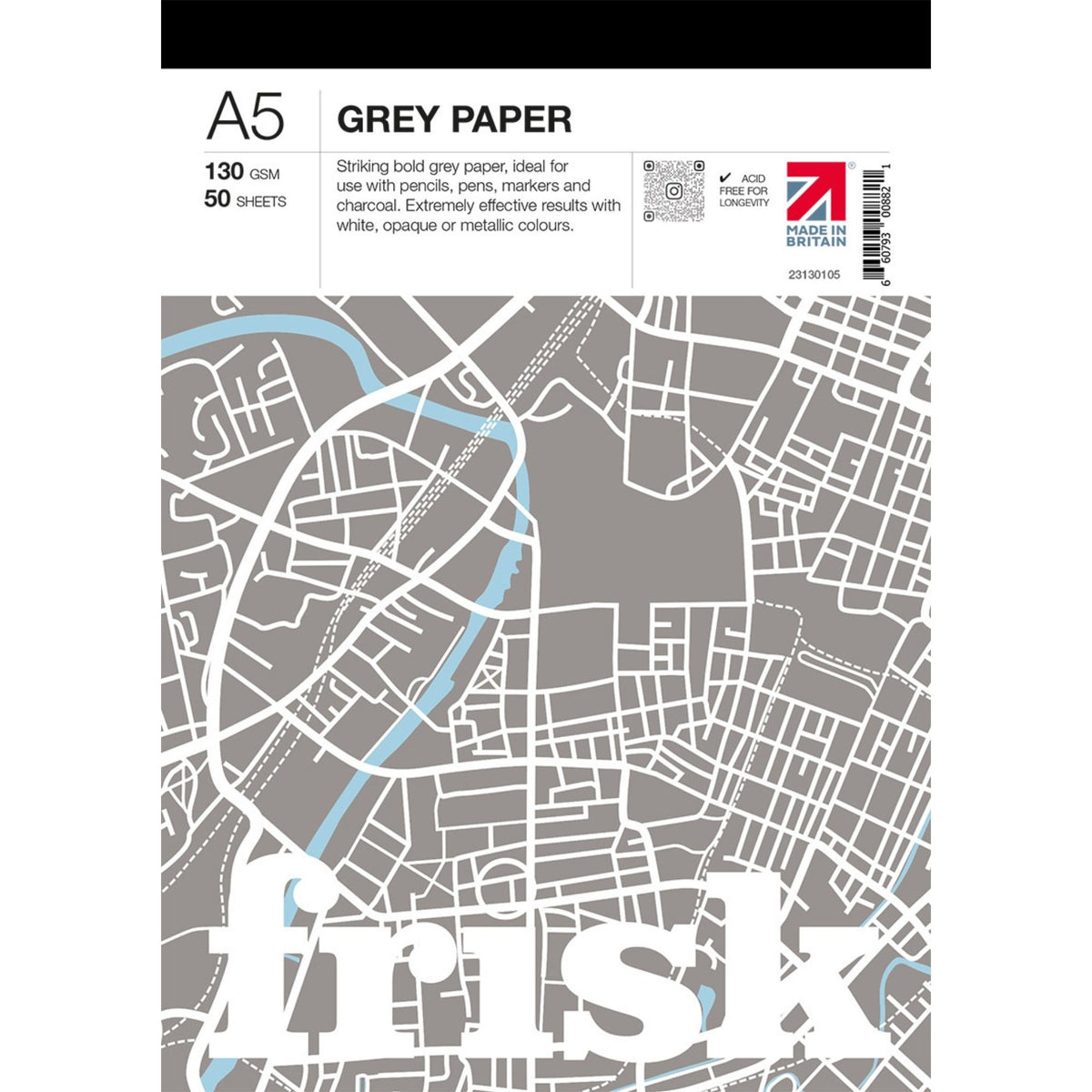 Frisk Grey Paper Pad - A5
