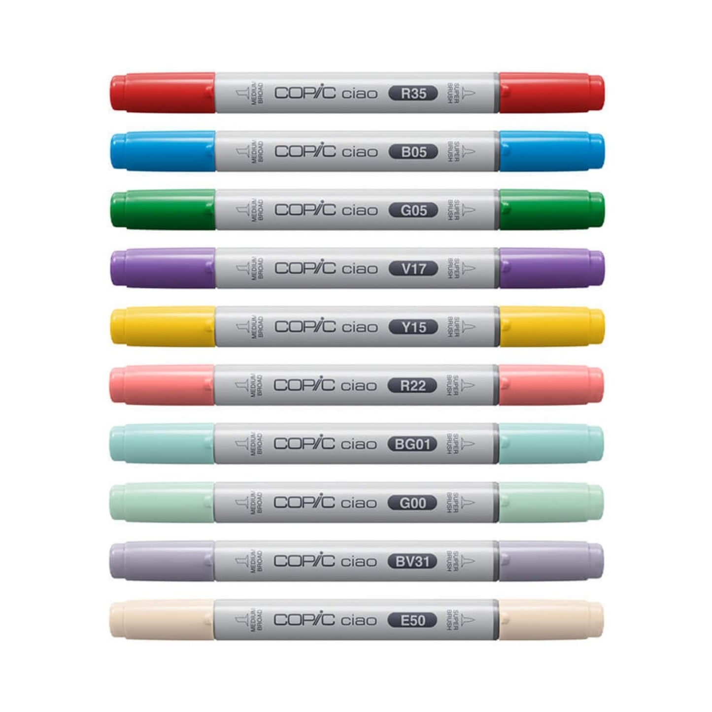 COPIC Ciao Marker Twin Tipped Markers (E000 - G99)