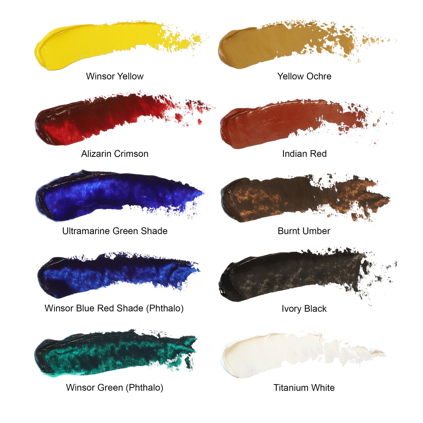 Winsor & Newton Artists' Oil Colour Introductory Set - 10 x 21ml Tubes