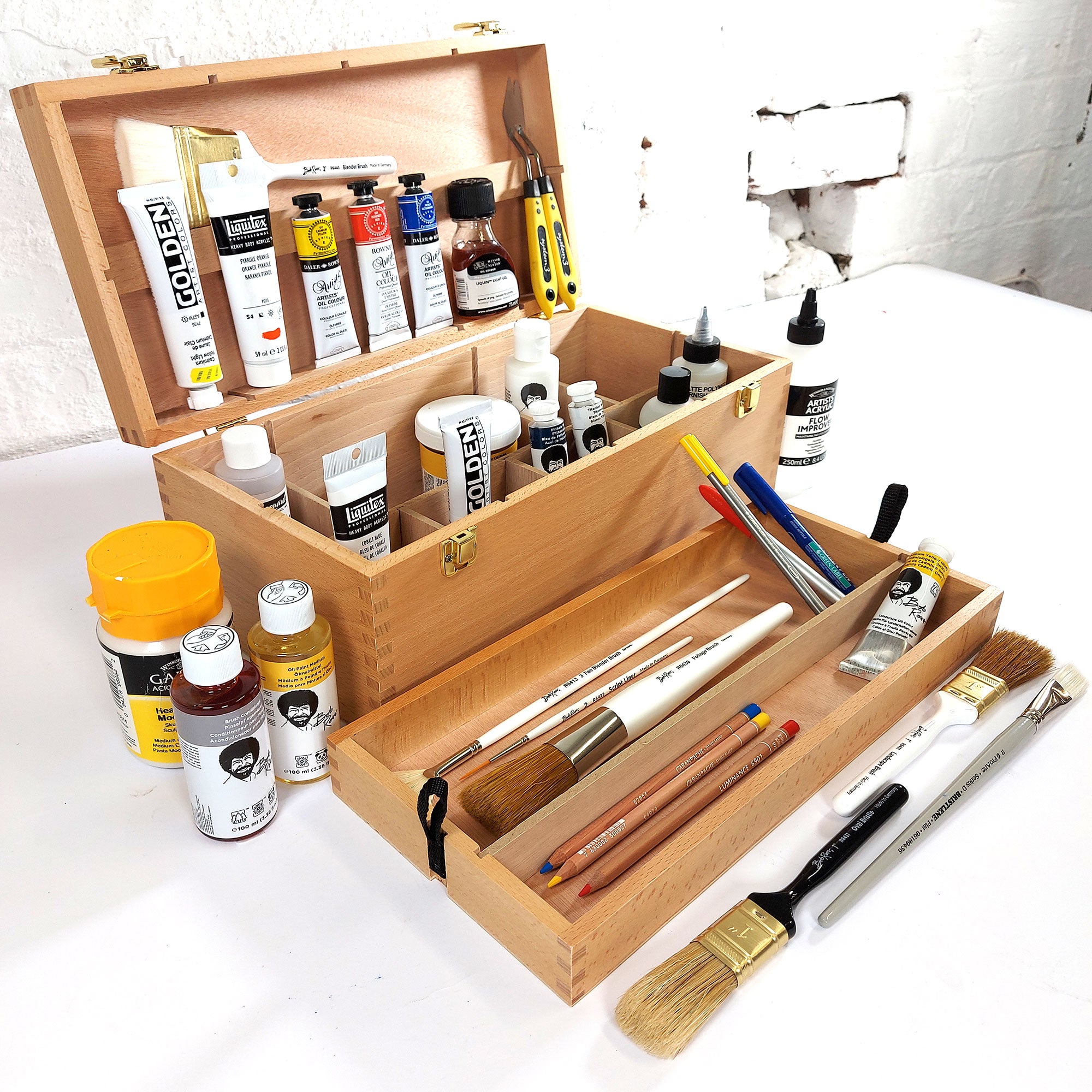 Loxley Howden Artists Storage Chest with Products Inside