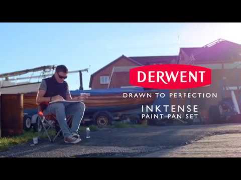 Derwent Inktense 12 Paint Pan Travel Set #1