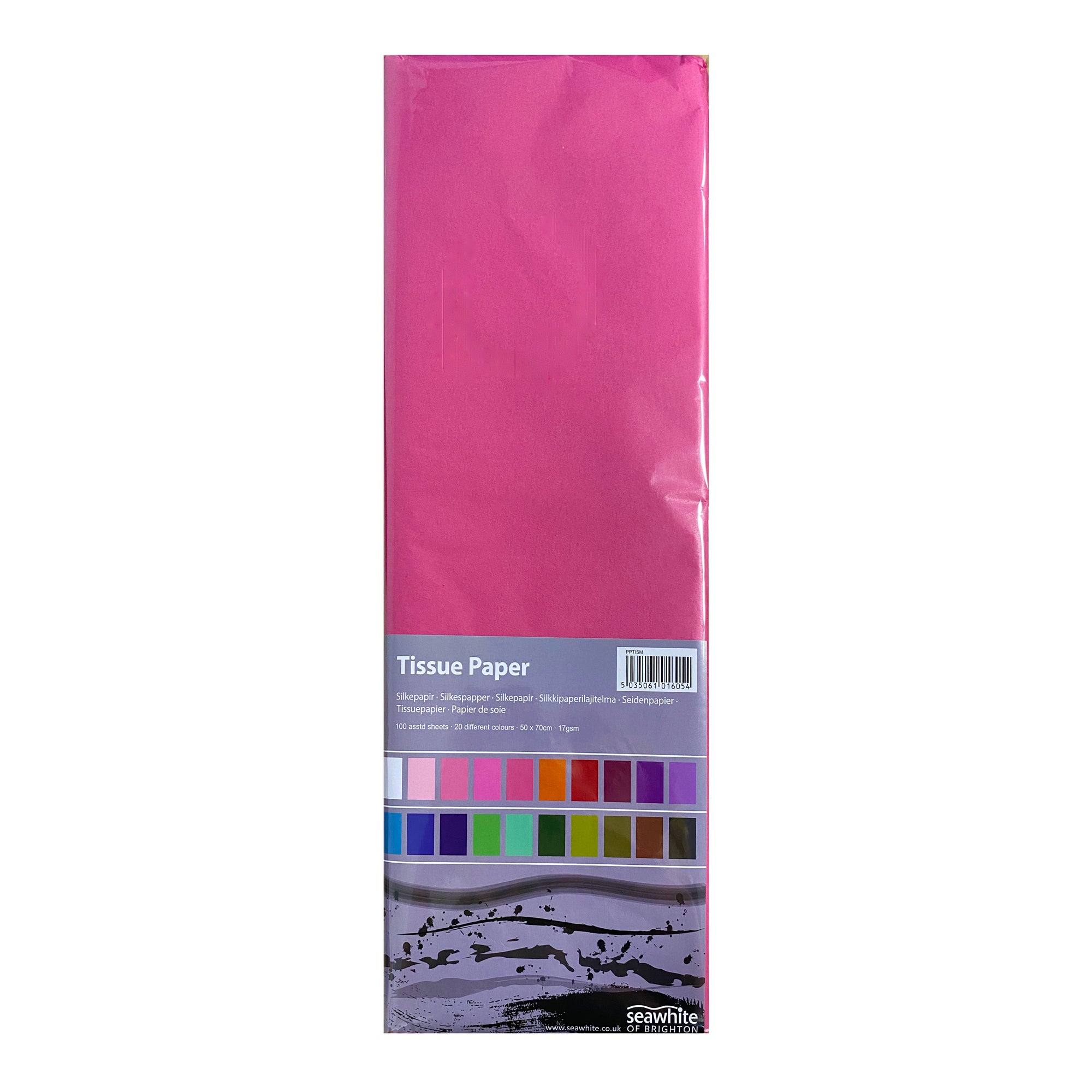 Seawhite Mixed Tissue Paper - 100 Sheet Pack, 20 Colour Mix