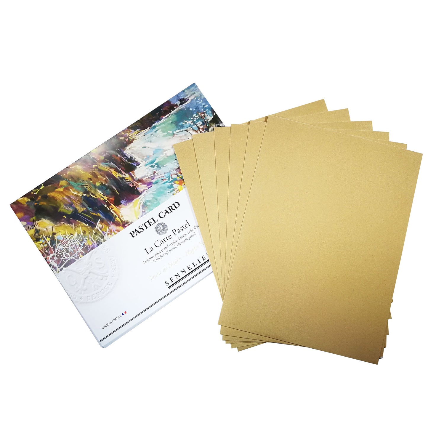 Sennelier Pastel Card - Naples Yellow - 360gsm/170lb - 6 Sheets