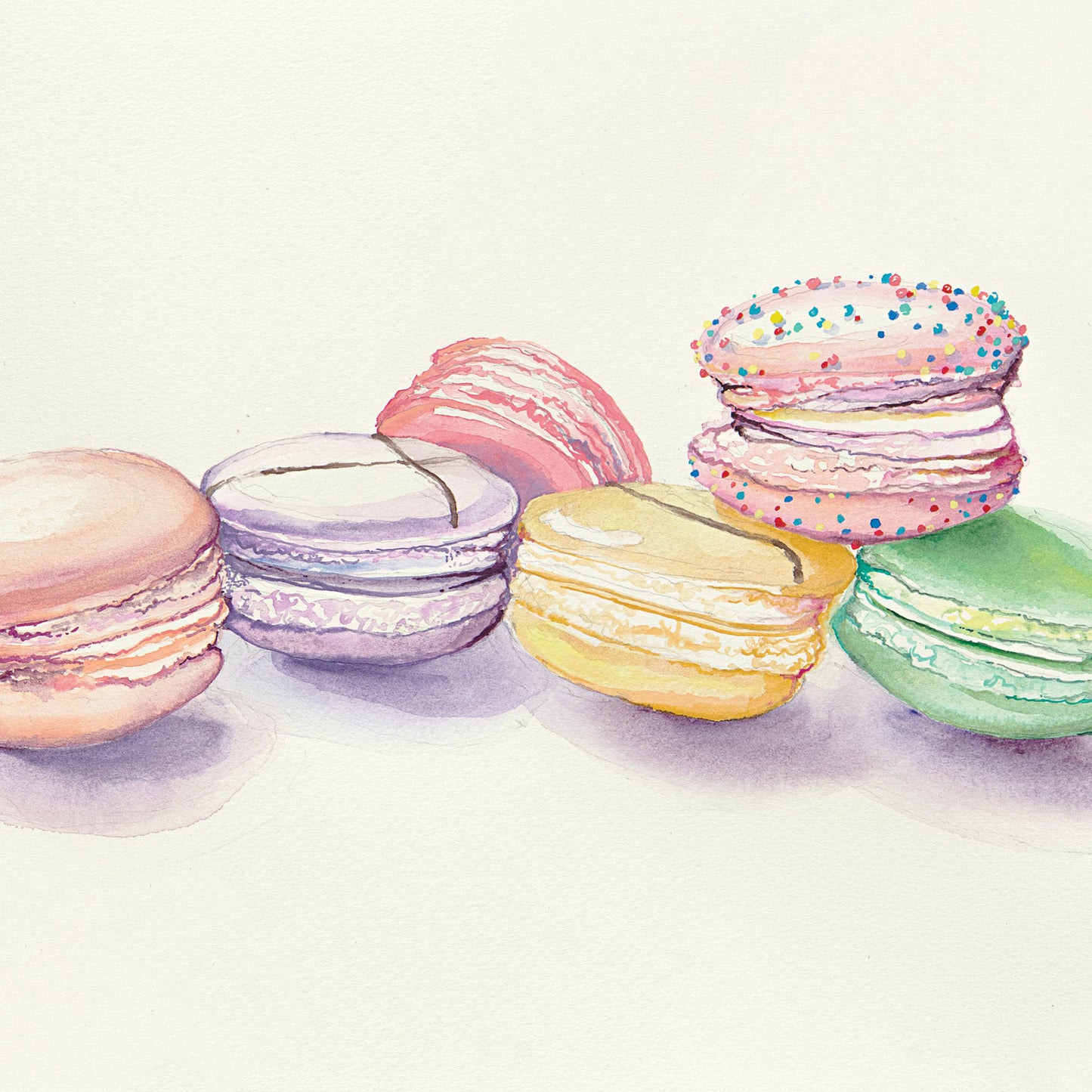 Derwent Pastel Shades Paint Pan Set - Example Image