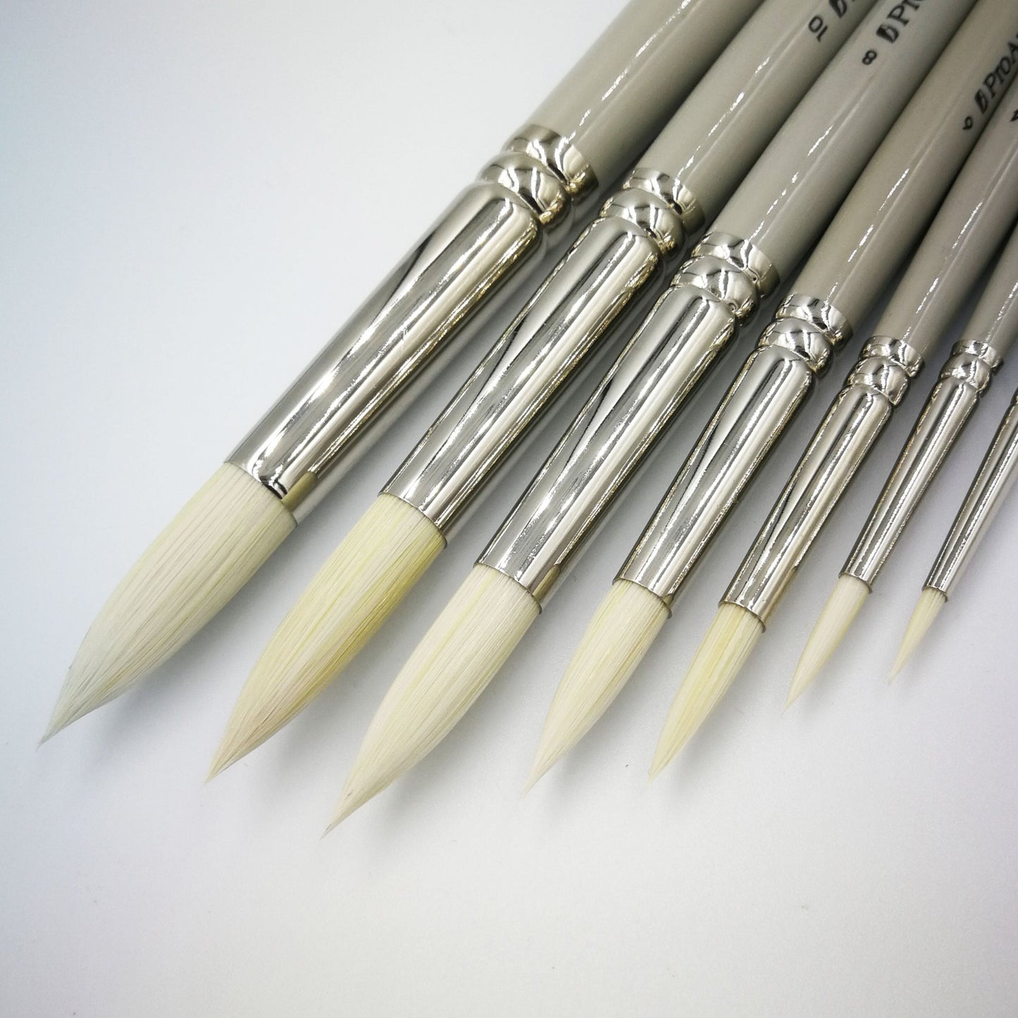 Pro Arte Series D Bristlene Oil Brushes - Round - Closeup