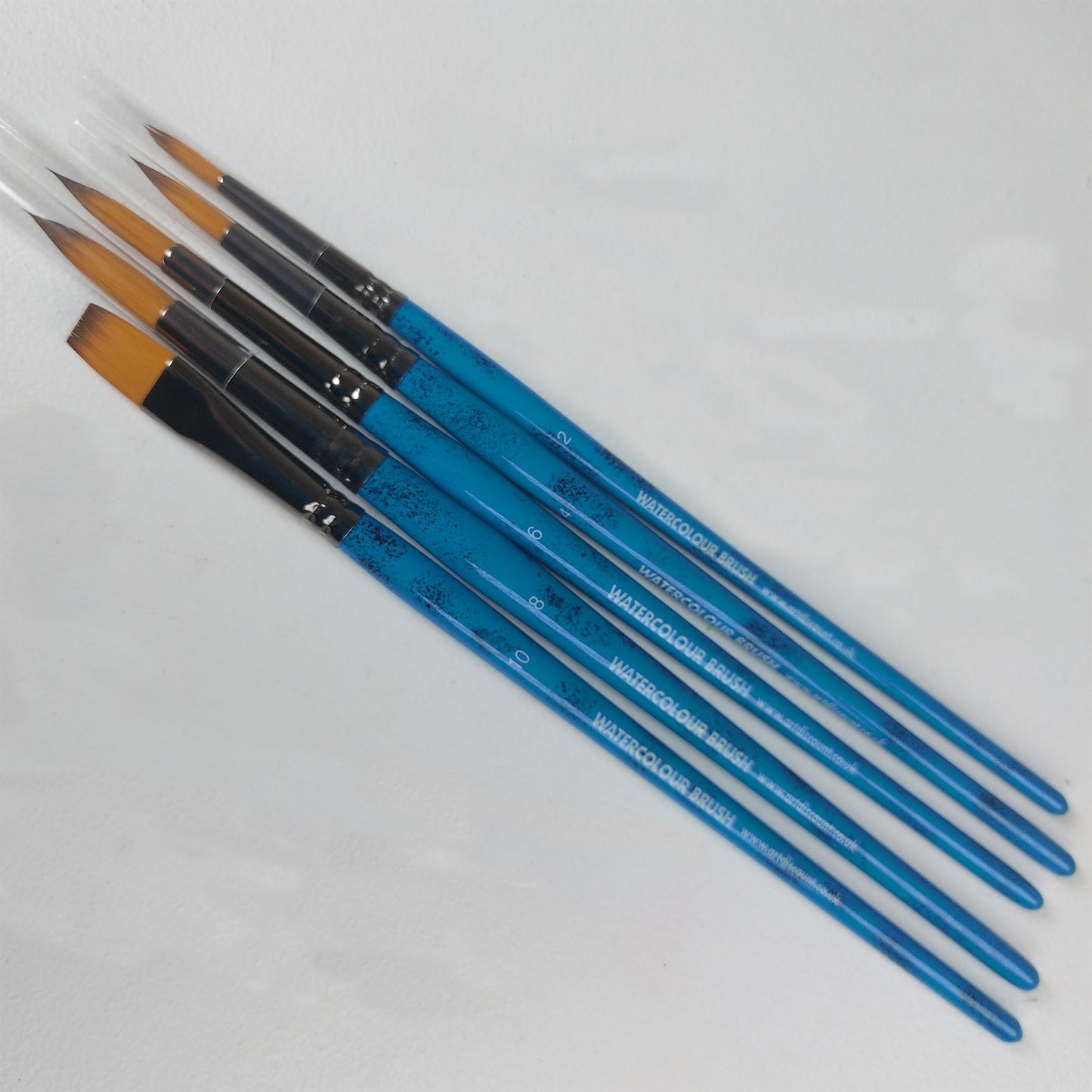 ARTdiscount Watercolour Brush Set of 5 Brushes full view