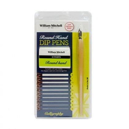 William Mitchell Left Oblique Round Hand Dip Pens