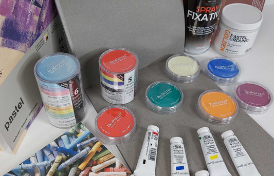 PanPastels with supporting art materials