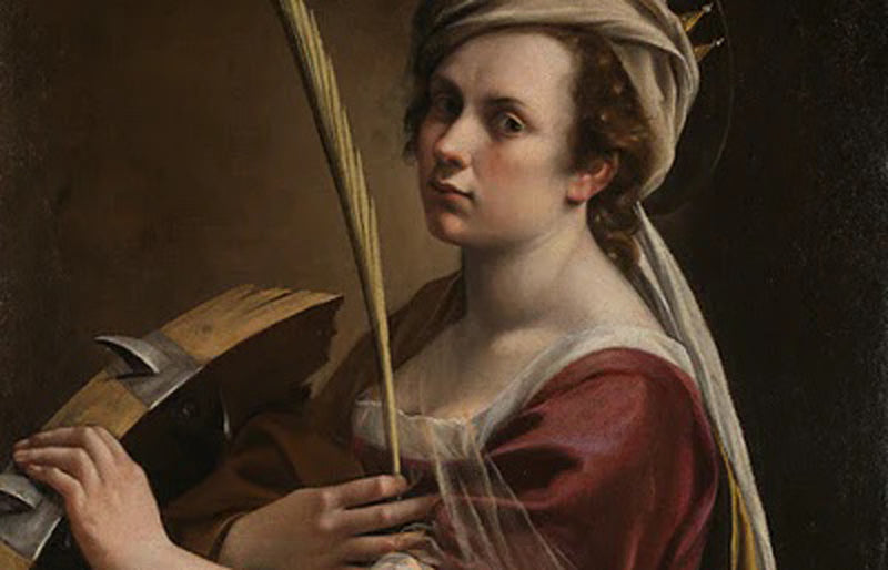 Self Portrait as Saint Catherine of Alexandria by Artemisia Gentileschi