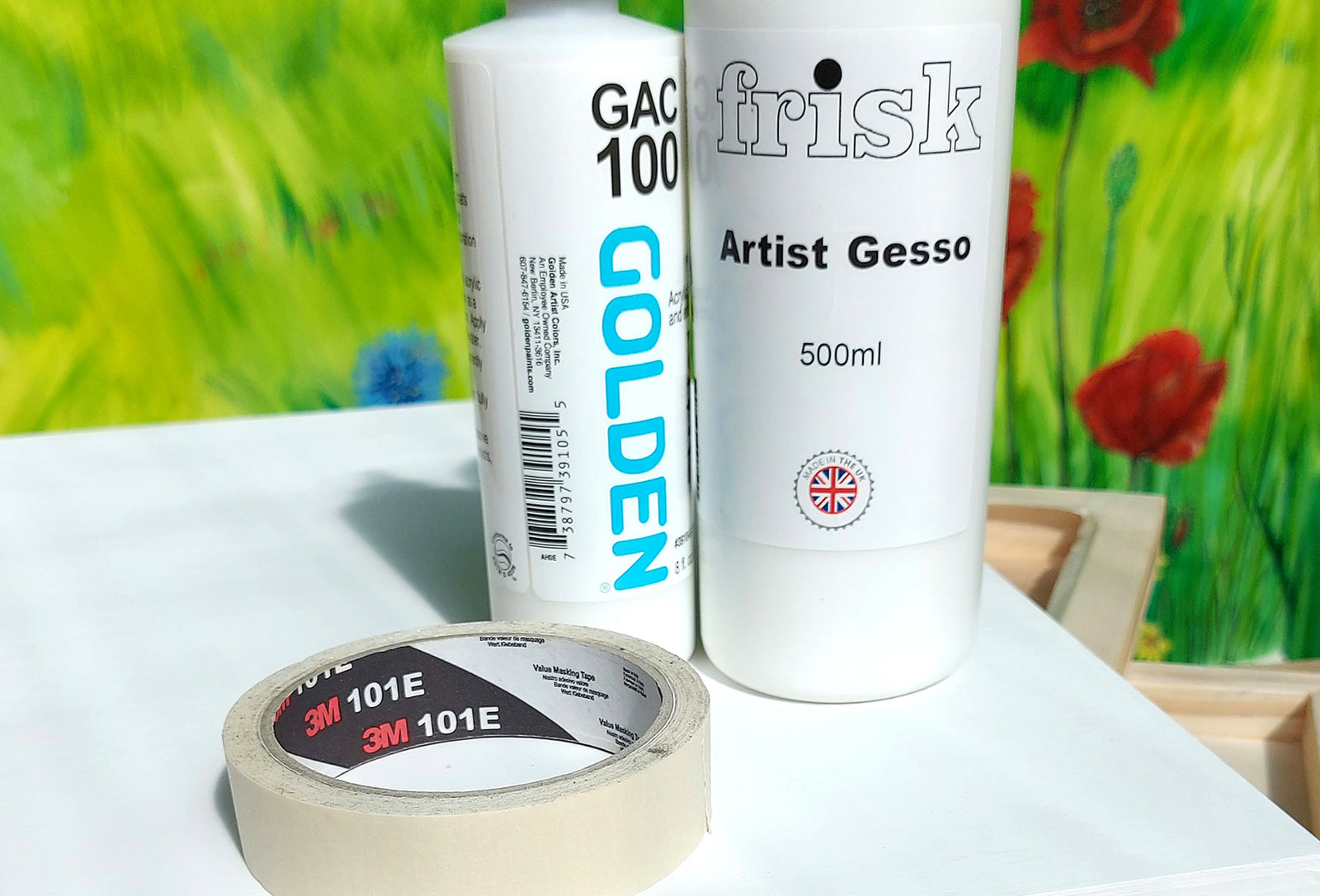 Art Boards Natural Gesso coated artist panels have solid edges and a  painting surface of many coats of Art Boards Superior Quality Panel Gesso.