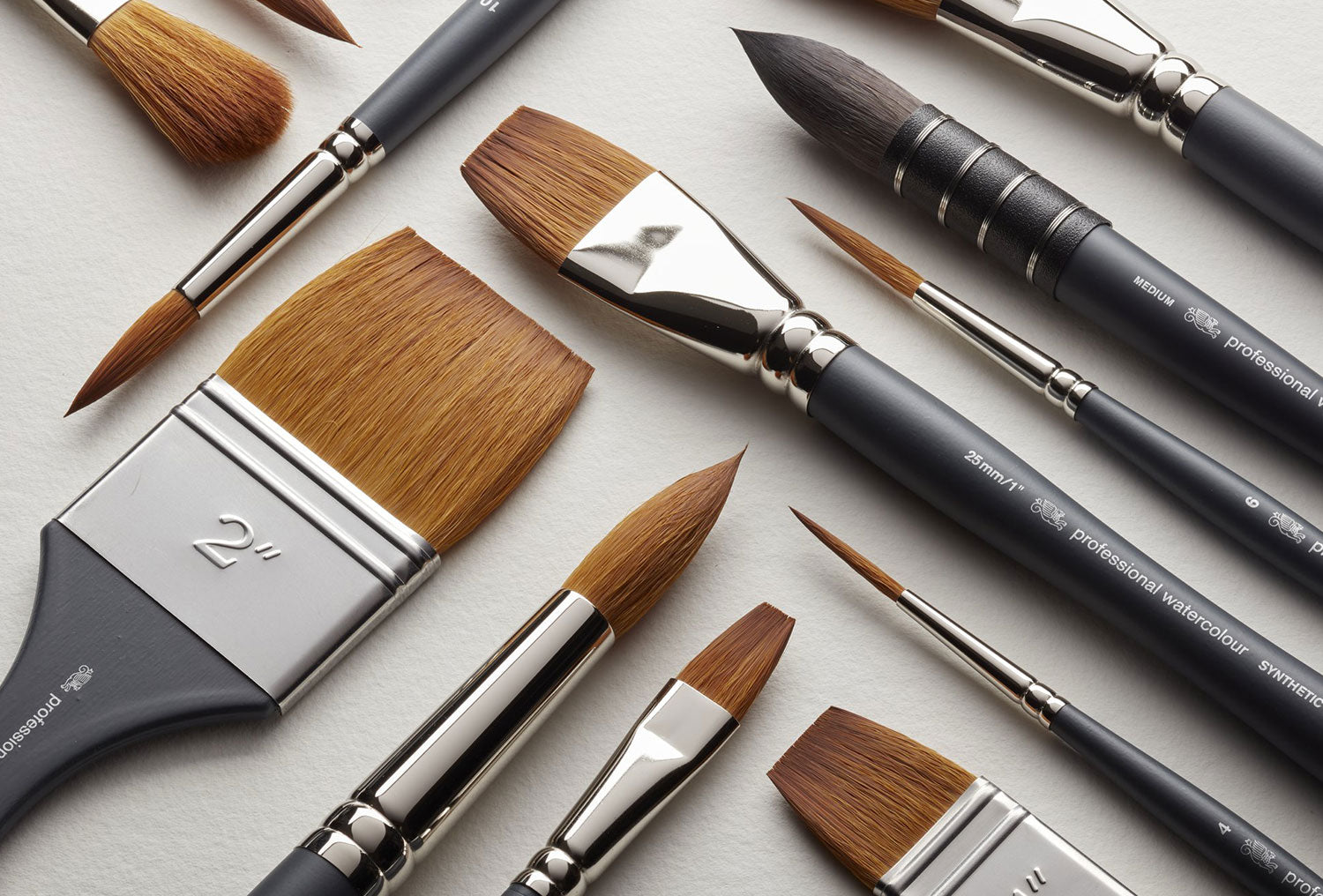 Introducing the Winsor & Newton professional watercolour synthetic sable brushes