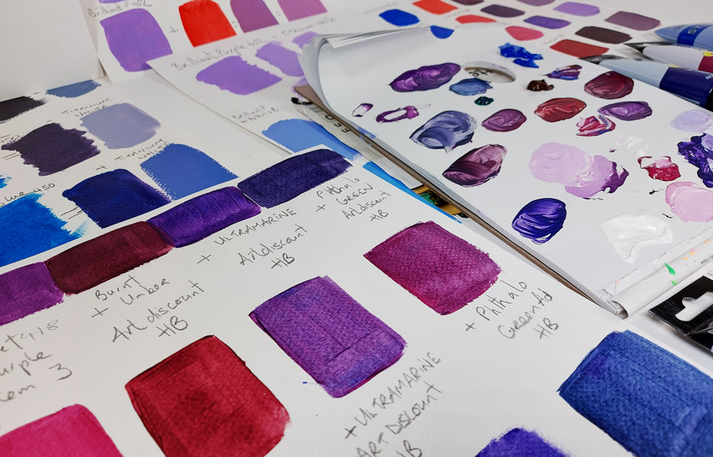 How do you make the colour Purple?
