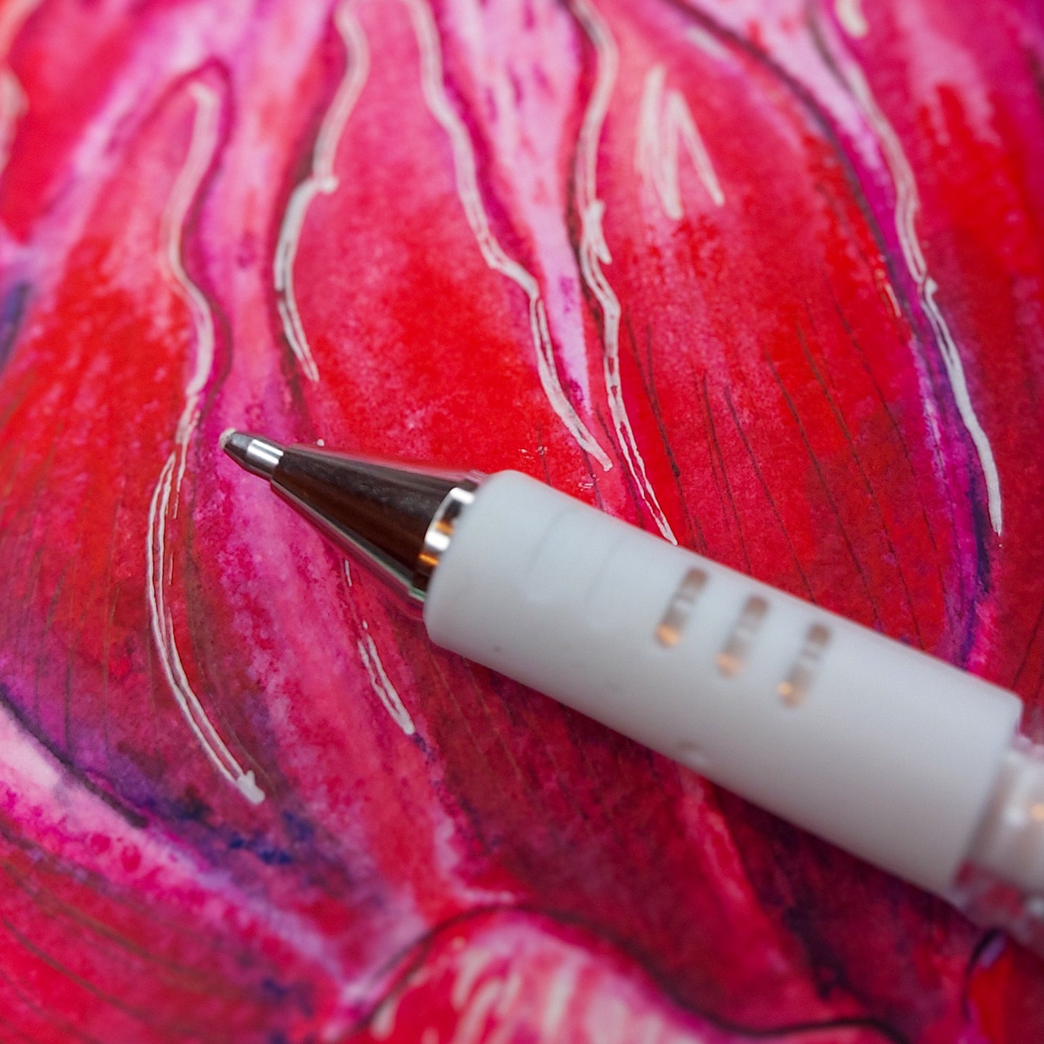 Metallic Markers, Fibre-tip and Gel pens