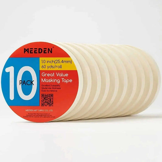 MEEDEN Art Masking Tape 1" - Pack of 10
