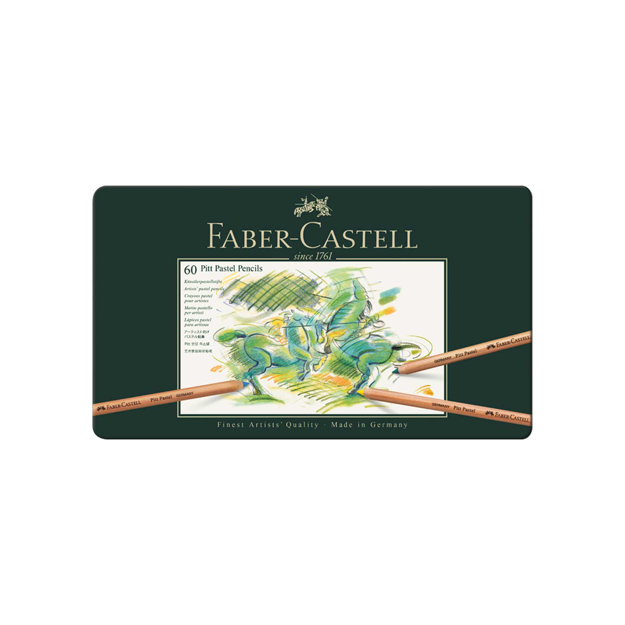 Faber-Castell Pitt PASTEL Pencil Tin of 60 Pencils - Tin