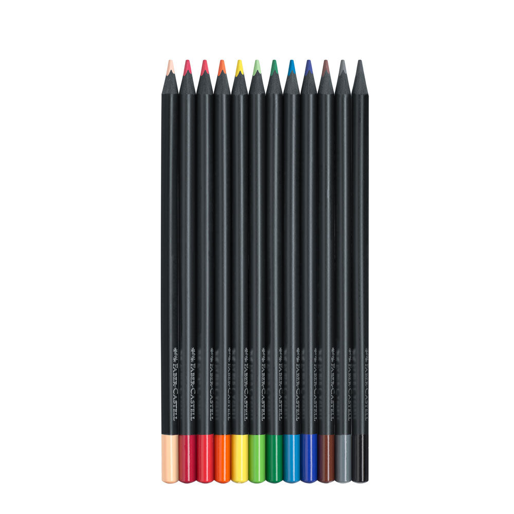 Faber-Castell : Black Edition : Coloured Pencils : Set of 12