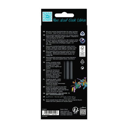 Faber-Castell : Black Edition : Coloured Pencils : Set of 12