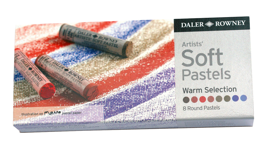 Daler-Rowney : Artists' Soft Pastel : Set of 8 : Warm Selection