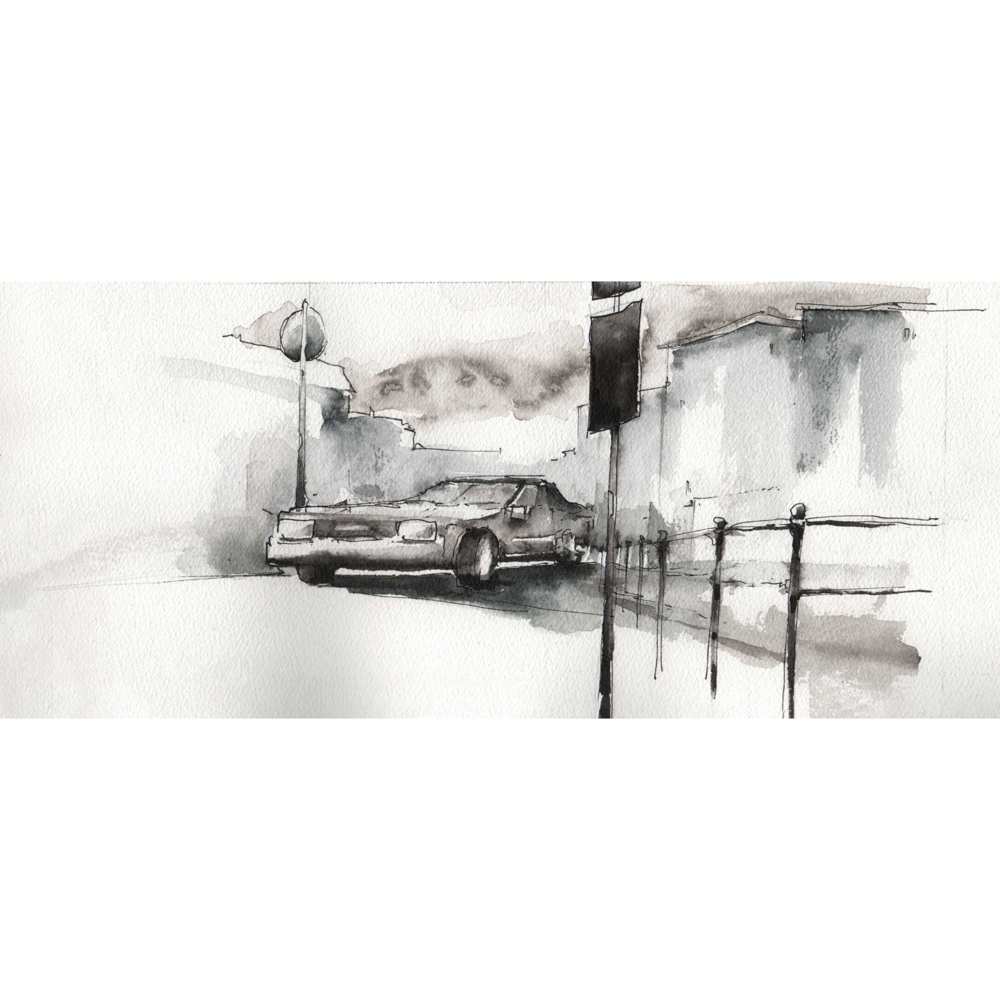 Faber-Castell Albrecht Dürer Watercolour Markers - Grey Tones - Set of 5 - Sample Illustration