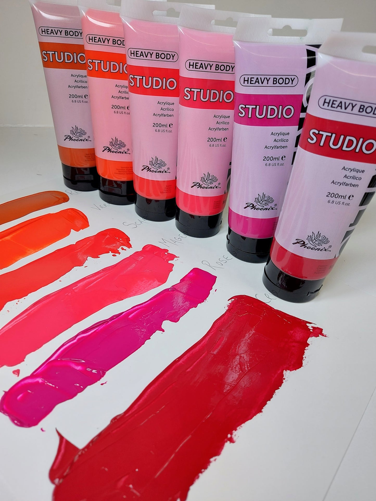 Studio Heavy Body Acrylic Colour Swatches