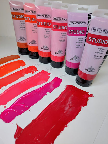 Studio Heavy Body Acrylic Colour Swatches