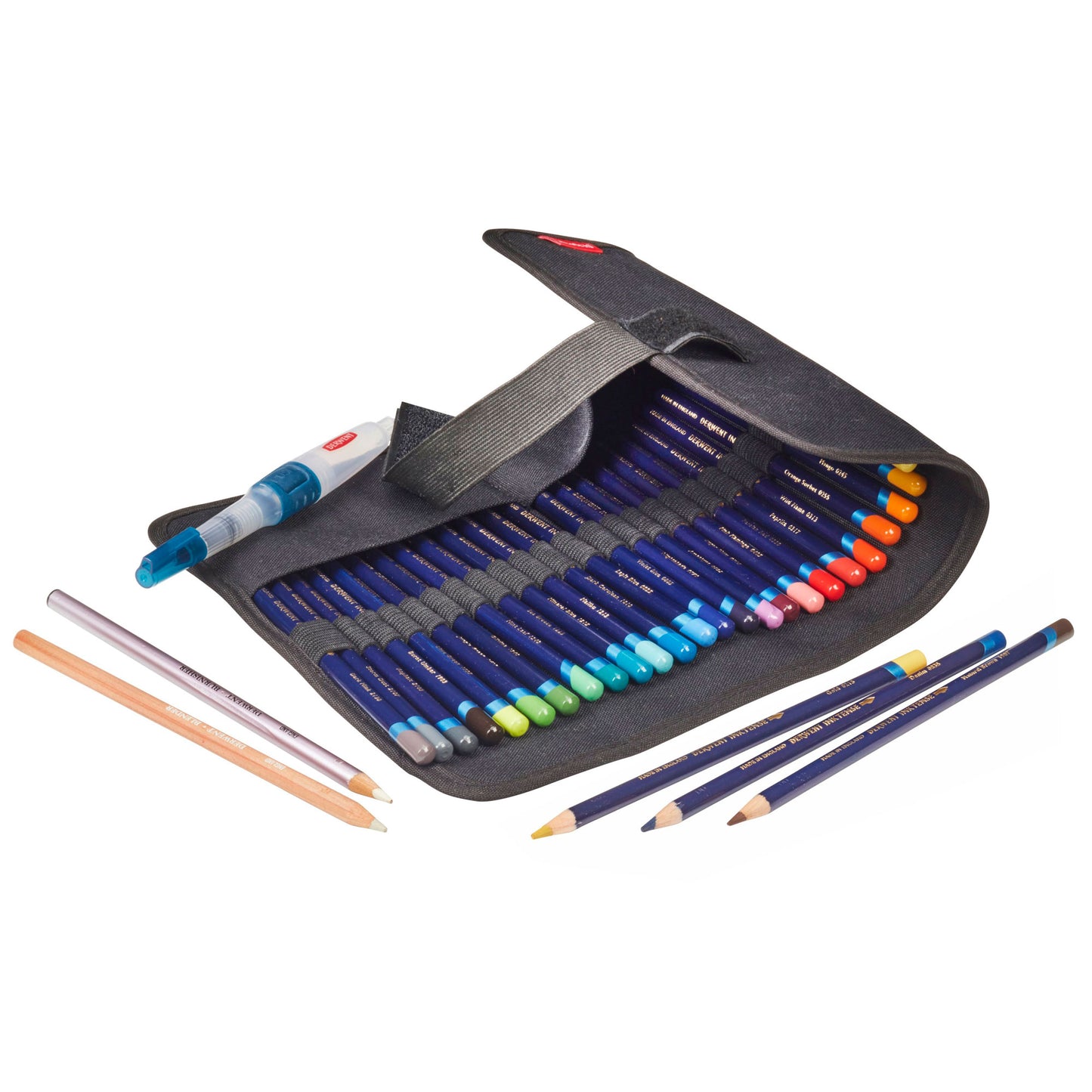  Made from durable Nylon material, with individual elasticated loop to hold and protect up to 24 full size pencils.