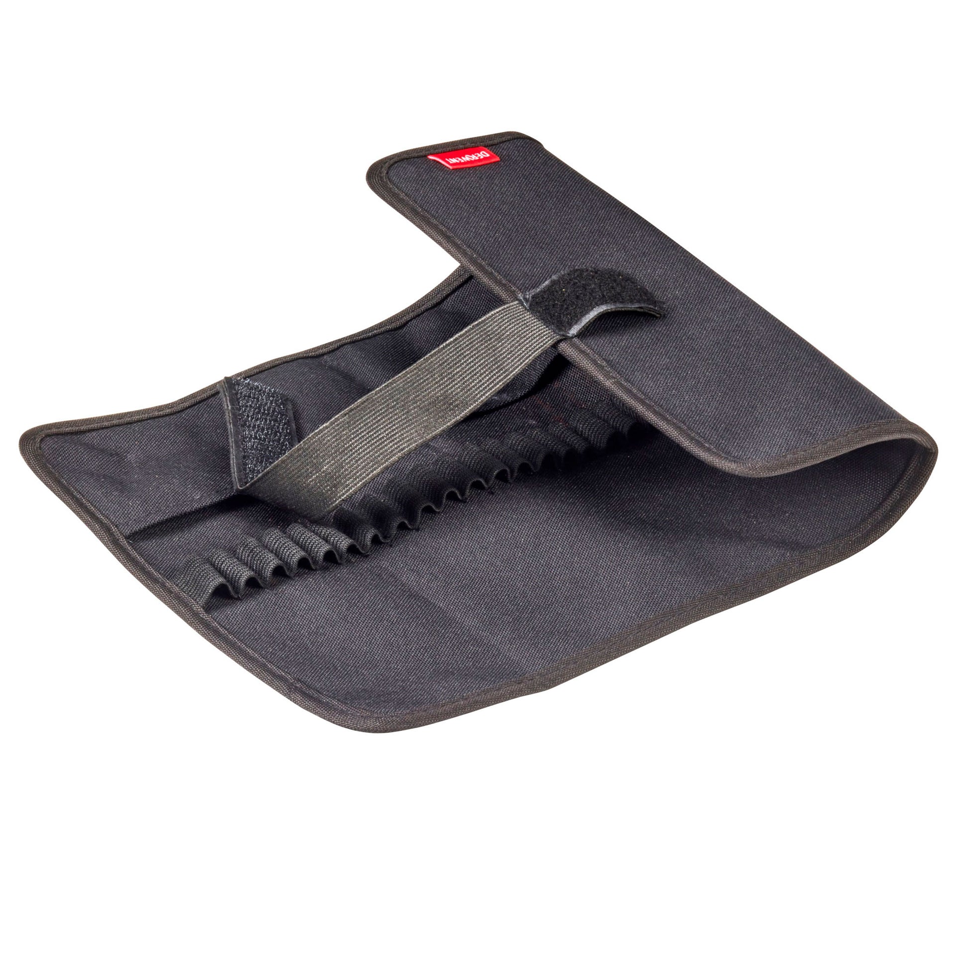 The adjustable elasticated strap securely keeps your pencils and accessories neat and tidy.