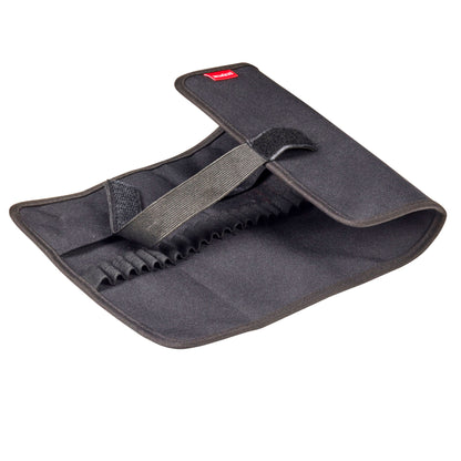 The adjustable elasticated strap securely keeps your pencils and accessories neat and tidy.
