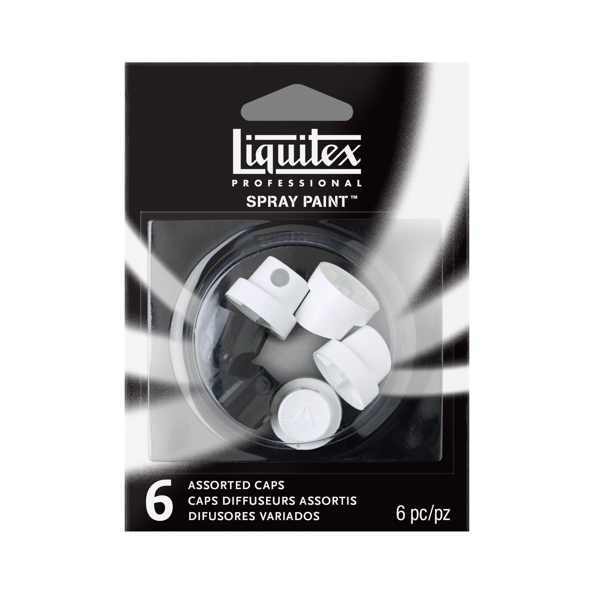 Liquitex Professional Spray Paint - 6 Assorted Caps