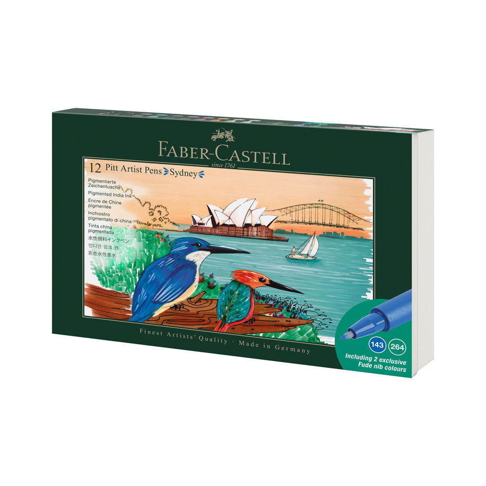 Faber-Castell : Pitt : Artists Brush Pen : City Set of 12 : Sydney