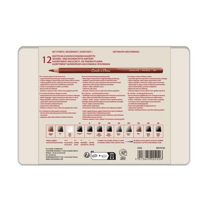 Conte a Paris : Sketching Pencil Set : Set of 12