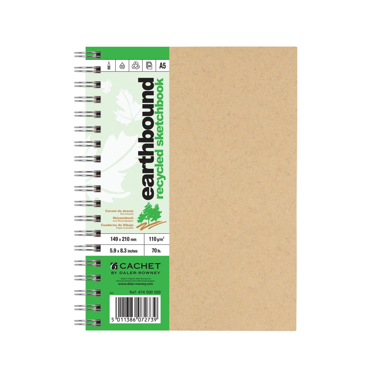 Daler-Rowney Cachet Earthbound Recycled Wire Bound Sketchbooks