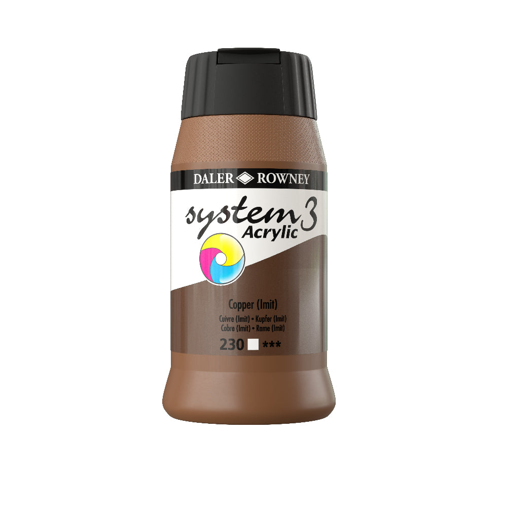 Daler-Rowney System3 Acrylic Paint - 500ml