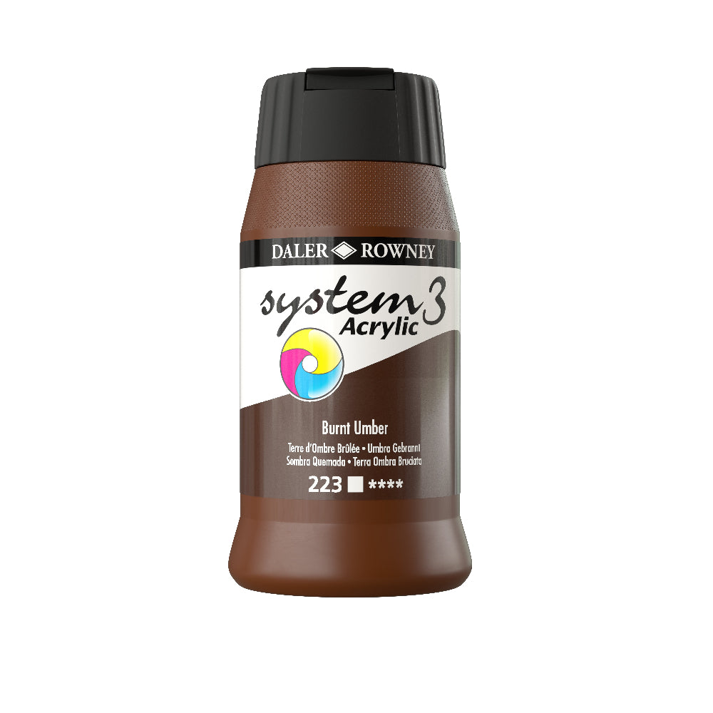 Daler-Rowney System3 Acrylic Paint - 500ml