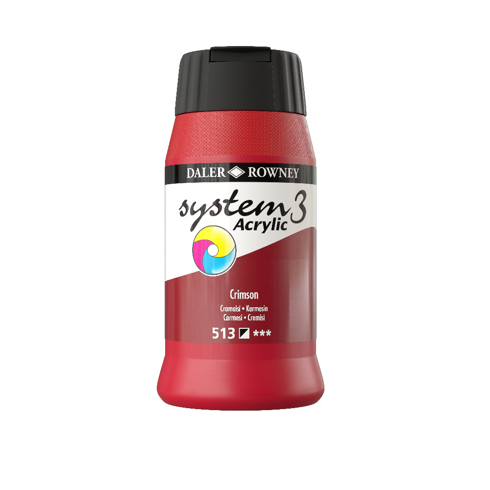 Daler-Rowney System3 Acrylic Paint - 500ml