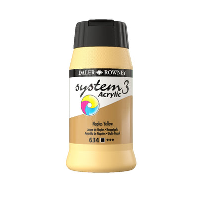 Daler-Rowney System3 Acrylic Paint - 500ml
