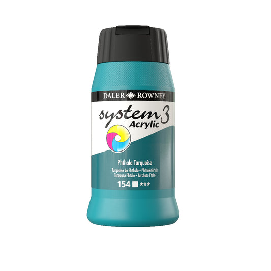 Daler-Rowney System3 Acrylic Paint - 500ml