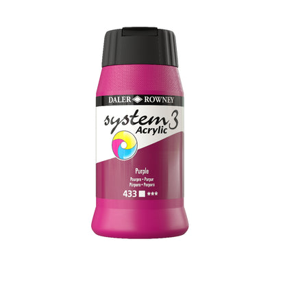 Daler-Rowney System3 Acrylic Paint - 500ml