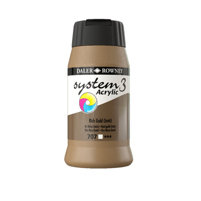 Daler-Rowney System3 Acrylic Paint - 500ml