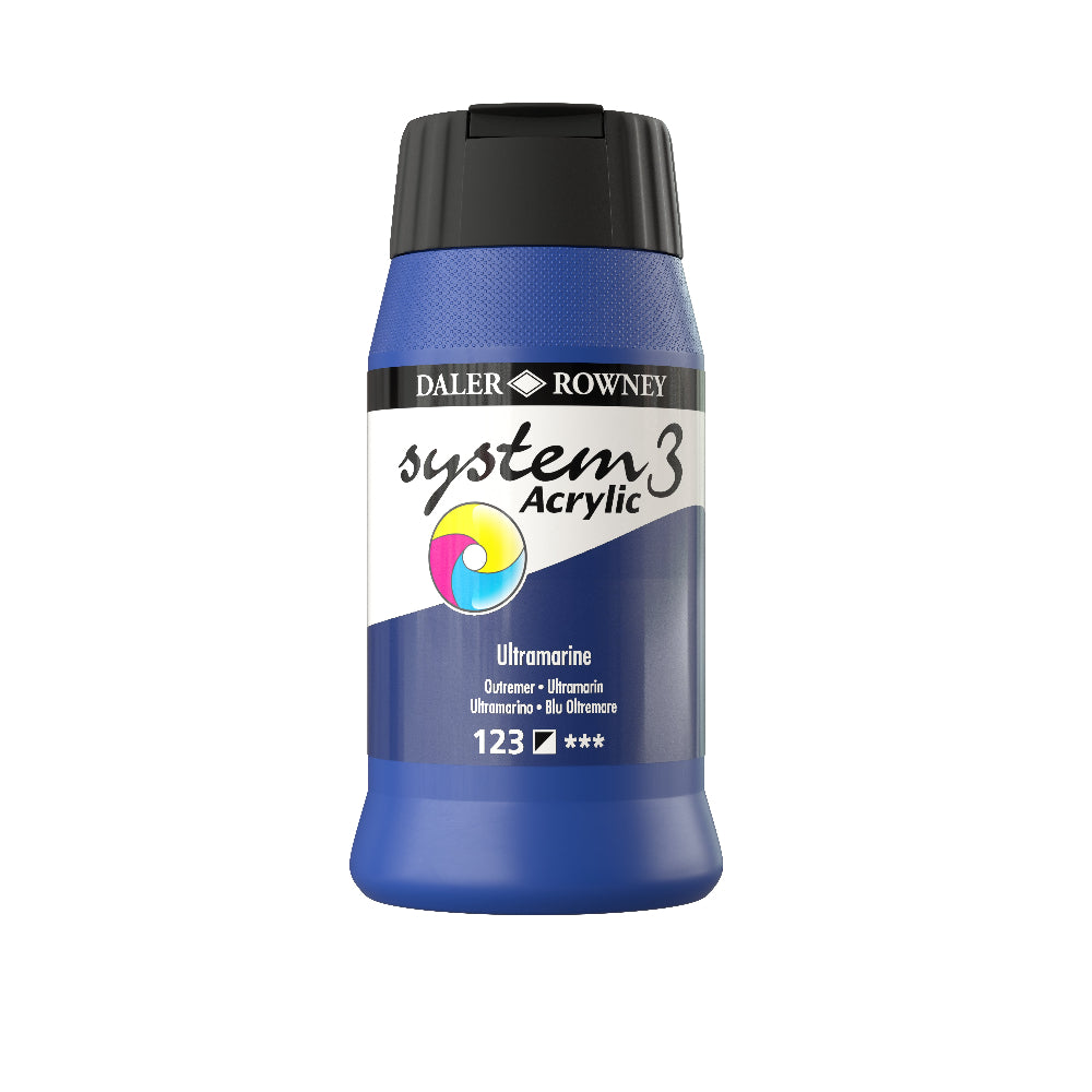 Daler-Rowney System3 Acrylic Paint - 500ml