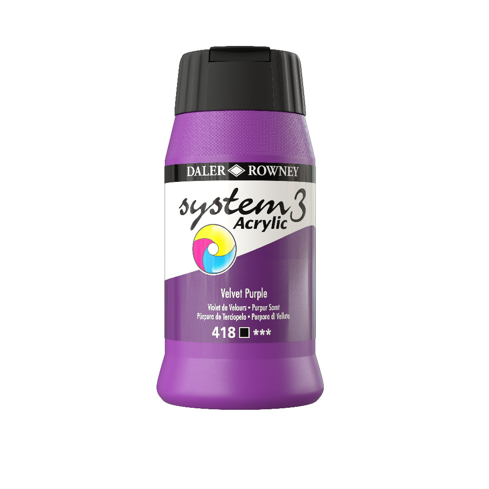 Daler-Rowney System3 Acrylic Paint - 500ml