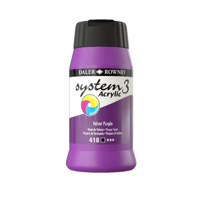 Daler-Rowney System3 Acrylic Paint - 500ml